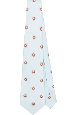 Kiton Patterned silk tie