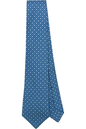 Kiton Patterned silk tie