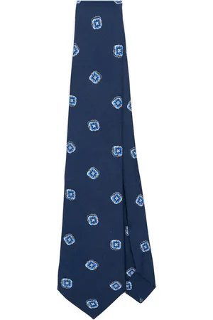 Kiton Patterned silk tie
