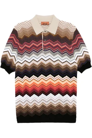 Missoni Zigzag-woven polo shirt