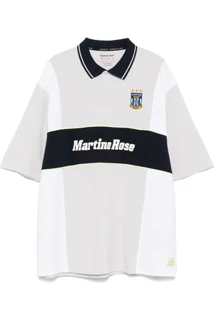MARTINE ROSE Panelled polo shirt