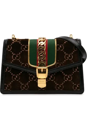 Gucci 2016-present Small GG Velvet Sylvie crossbody bag