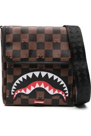 Sprayground Peeking Character-check messenger bag