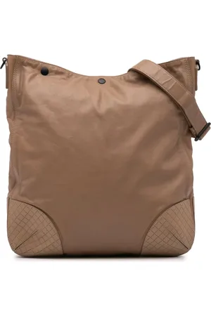 Bottega Veneta 2012-2024 Intrecciomirage Trimmed Leather crossbody bag