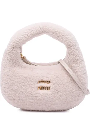 Miu Miu 2021-2024 Mini Shearling Wander satchel