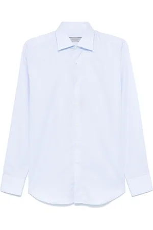 CANALI Prince-of-Wales-check shirt