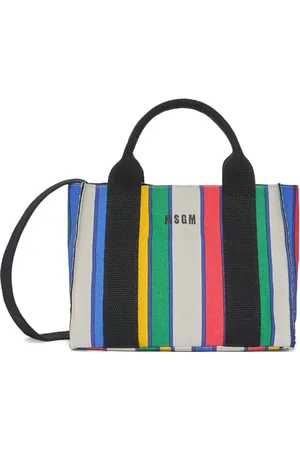 Msgm Striped tote bag
