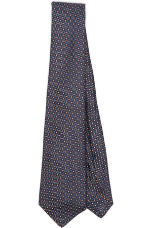 Kiton Patterned silk tie