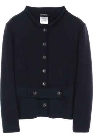 CHANEL 2010s Rayon Angola knitted jacket