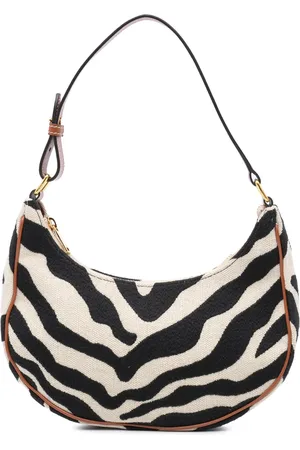 Céline 2021 Canvas Ava Zebra Print shoulder bag
