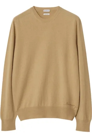 Burberry Logo-embroidered cashmere jumper