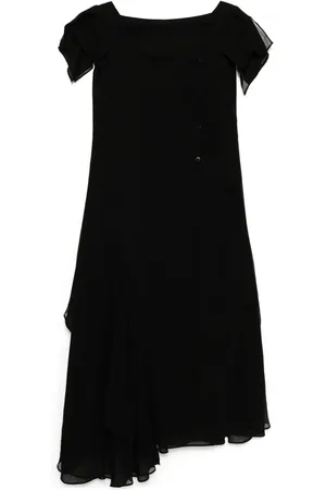 YOHJI YAMAMOTO Draped square-neck dress