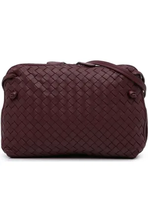 Bottega Veneta 2012-2024 Medium Nappa Intrecciato Nodini Double Zip crossbody bag