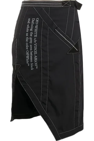 OFF-WHITE Side-vent asymmetric skirt