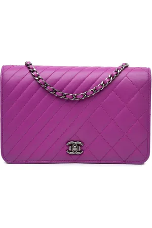 CHANEL 2014-2015 Lambskin Coco Boy Wallet On Chain crossbody bag