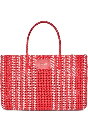 Msgm Logo-patch tote bag