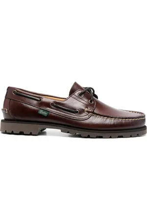 Paraboot Lace-up leather boat shoes
