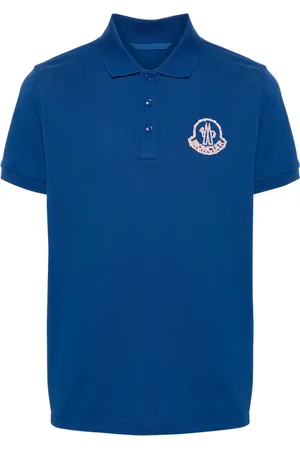 Moncler Logo-embroidered cotton polo shirt