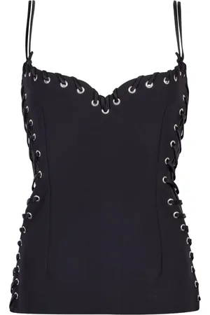 Paris Georgia Eyelet-embellished top