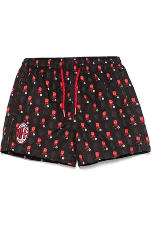MC2 SAINT BARTH X AC Milan Jean Lighting swim shorts