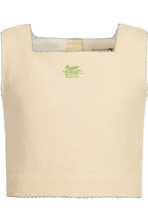 Etro Cotton-linen sleeveless top