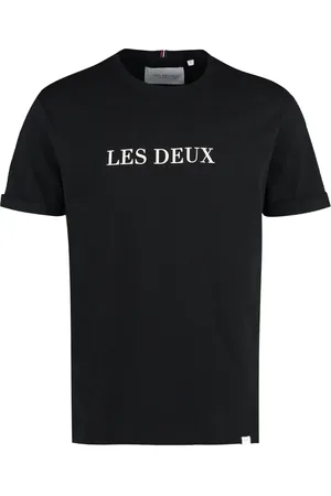 Les Deux Logo-print cotton T-shirt