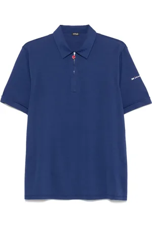 Kiton Logo-embroidered polo shirt