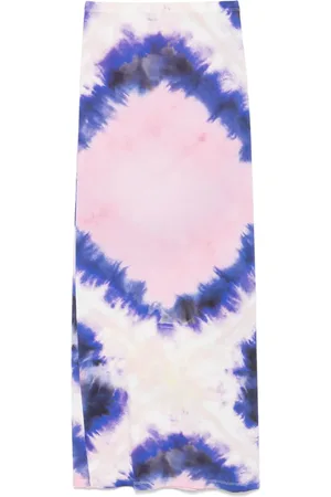 Paco rabanne Tie-dye maxi skirt