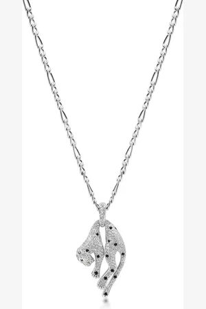 Nialaya Panther-pendant necklace
