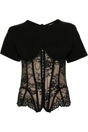 GIUSEPPE DI MORABITO Corset-style T-shirt