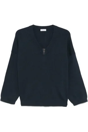 Brunello Cucinelli Monili-detail ribbed sweater