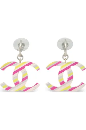 CHANEL 2004 CC drop earrings
