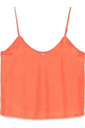 FORTE FORTE Crystal-embellished silk top