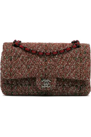 CHANEL 2011 Medium Classic Tweed Double Flap shoulder bag