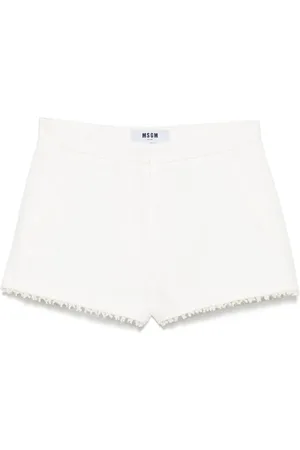 Msgm Slub-texture shorts