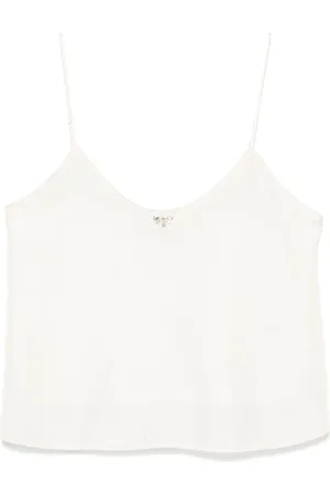 FORTE FORTE Crystal-embellished silk top