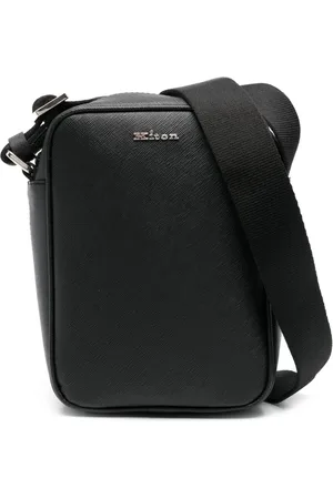 Kiton Logo-lettering messenger bag