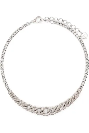 Shay 18K white gold chain diamond necklace