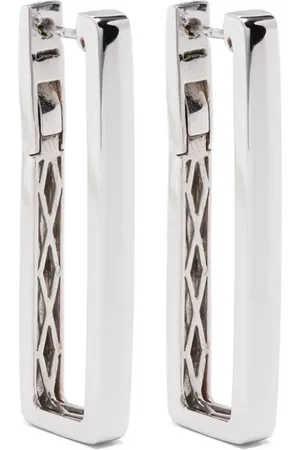 Shay 18K white gold hoop earrings