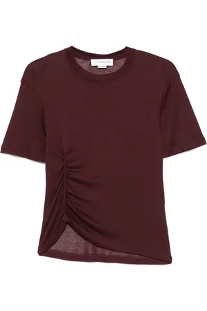 Victoria Beckham Ruched-detail T-shirt