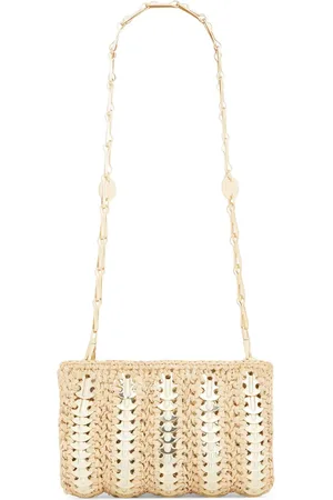 Paco rabanne Small 1969 raffia shoulder bag