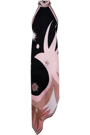Puccini Graphic-print midi dress