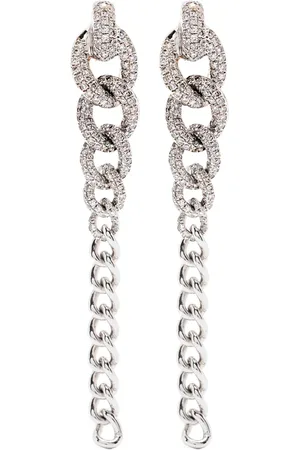 Shay 18K white gold pav?? diamond drop earrings