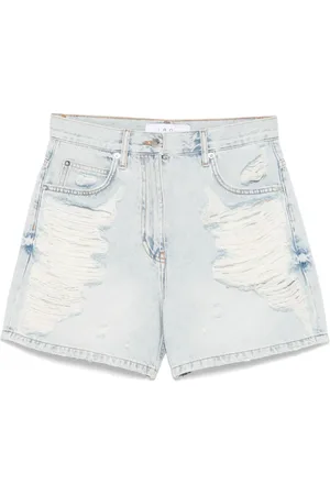 IRO Ripped denim shorts