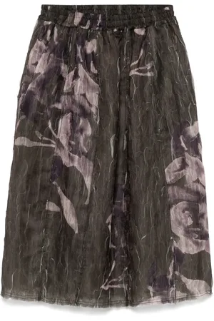 ODEEH Graphic-print skirt