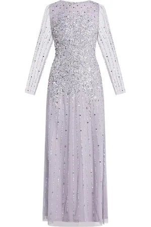 Mac Duggal Sequin-embellished maxi dress