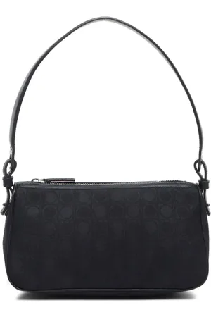 Salvatore Ferragamo 2010-2020s Ganchini Pattern Canvas shoulder bag