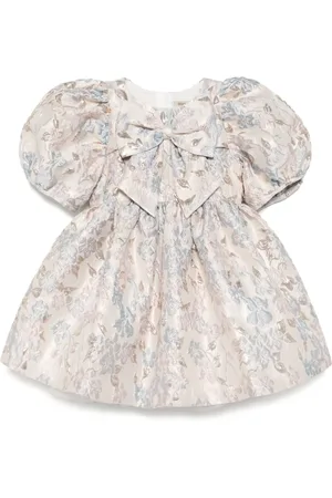 HUCKLEBONES LONDON Puff-sleeved bodice dress