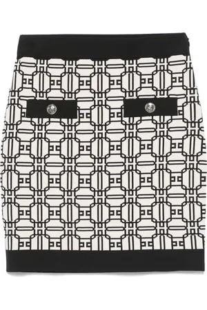 Elisabetta Franchi Logo-jacquard mini skirt