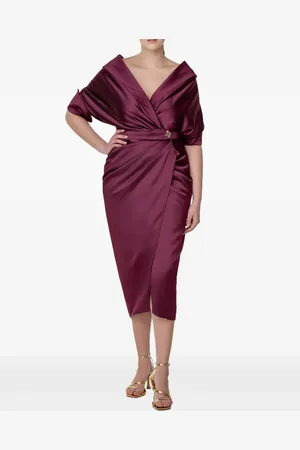 RHEA COSTA V-neck dress